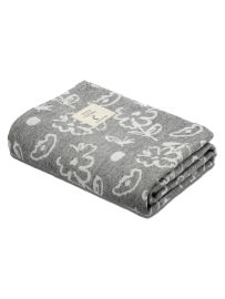 Doctor Towels Charcoal Banana Jacquard Floral Bath Towel