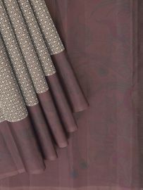 Vivaha Kanchipuram Pure Silk Floral Diamond Jaal with Peacock Floral Vine Pallu Saree
