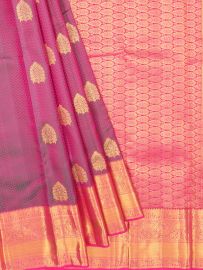Vivaha Arani Pure Silk Wedding Butta Design with Zari Border Saree
