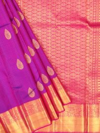 Vivaha Arani Pure Silk Wedding Butta Design with Zari Border Saree