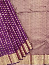 Vivaha Arani Pure Silk Wedding Traditional Butta Design with Zari Border Saree