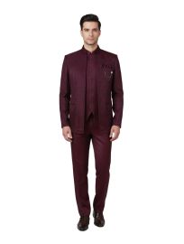 Brodman Men’s Premium Bandhgala Coat Suit – Elegant Traditional Formal Wear