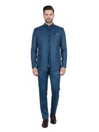 Brodman Men’s Premium Bandhgala Coat Suit – Elegant Traditional Formal Wear