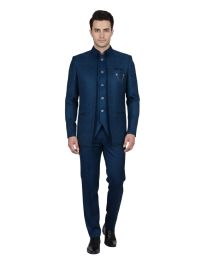 Brodman Men’s Premium Bandhgala Coat Suit – Elegant Traditional Formal Wear