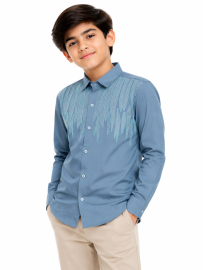 Gracecharm Boys Cotton Casual Full Sleeve Shirt