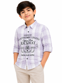 Gracecharm Boys Cotton Casual Full Sleeve Shirt