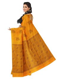 Kanmanie Softy Silk Leaf Butta with Floral Leaf Pallu Saree