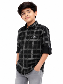 Gracecharm Boys Cotton Casual Full Sleeve Shirt