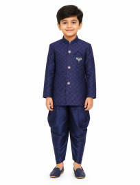 EliteCharm Boys Premium Jacquard Readymade Sherwani Set
