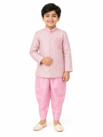 EliteCharm Boys Premium Jacquard Readymade Sherwani Set