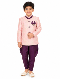 EliteCharm Boys Premium Jacquard Readymade Sherwani Set