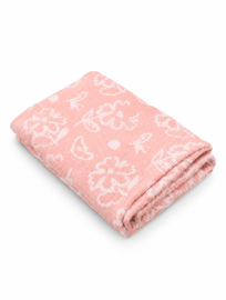 Doctor Towels Coral Banana Jacquard Floral Bath Towel