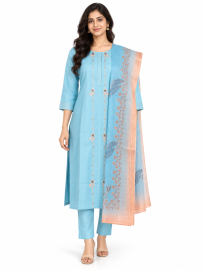 Graceful Muse Readymade Floral Vine Embroidered Salwar Kameez