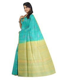Kanmanie Soft Silk Floral Design with 1 Inch Border Saree