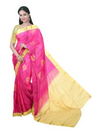 Gracecharm Art Soft Silk Butta Design with Contrast Border Saree