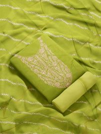 Graceful Essence Timeless Classic NC Moss Dress Material