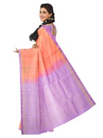 Kanmanie Soft Silk Horse Butta Design with 2 Inch Zari Lines and Satin Border Saree