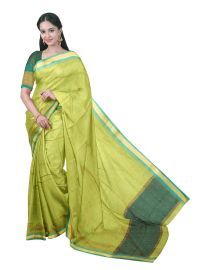 Gracecharm Chettinad Cotton Small Butta with Contrast Pallu Saree