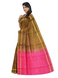 Kanmanie Vazhainaar Pattu Zari Butta Border Saree