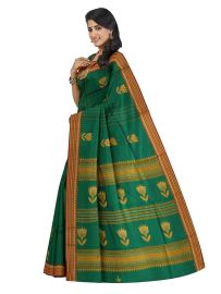 Kanmanie Cotton Lotus Butta with 3 Inch Jacquard Border Saree