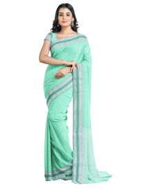 Gracecharm Silk Cotton Butta with Geometric Pallu Saree