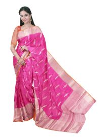 GraceCharm Manipuri Cotton Butta with Border Saree