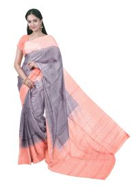 Gracecharm Elegant Geometric Butta Design Contrast Border Saree
