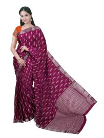 Gracecharm Semi Georgette Butta Design with Border Saree