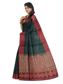 Kanmanie Soft Silk Floral Medallion Arrow Butta 5 Inch Zari Lines Border Saree
