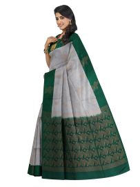 Kanmanie Softy Silk Geometric Triangle Butta Saree