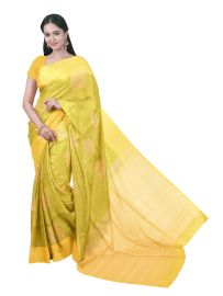 Gracecharm Art Soft Silk Geometric Square Butta with Diamond Brocade Pallu Saree