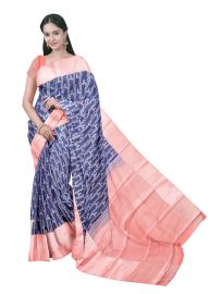 Gracecharm Gift Art Silk Floral Vine with Geometric Pallu Saree