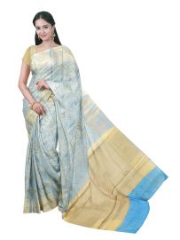 Grace Charm Fancy Art Tissue Silk With Metallic Zari threads Pallu Saree