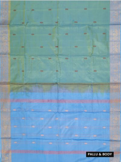 Kanmanie Vazhainaar Pattu Diamond Butta Paisley Zari Border Saree