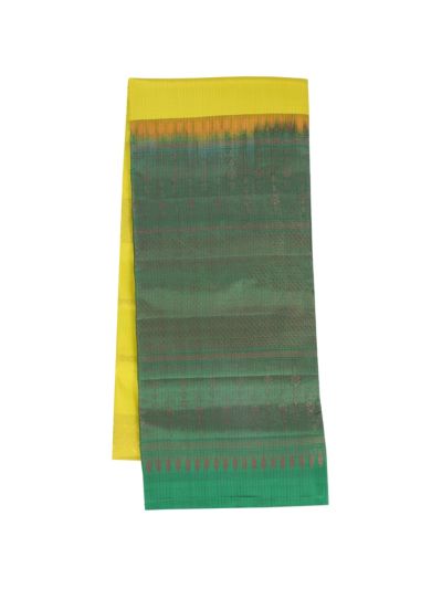 Gracecharm Elegant Pure Soft Silk Traditional Striped Design with Borderless Saree