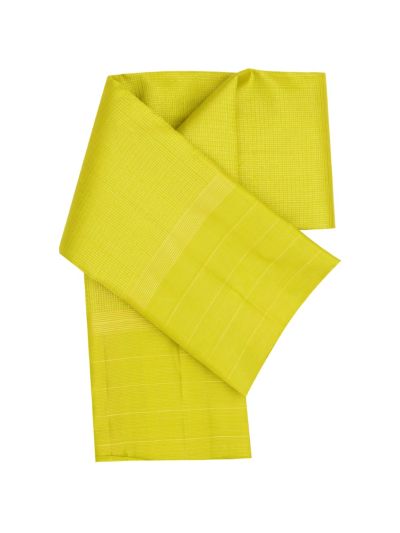 Gracecharm Elegant Pure Soft Silk Checked Design with Border Saree