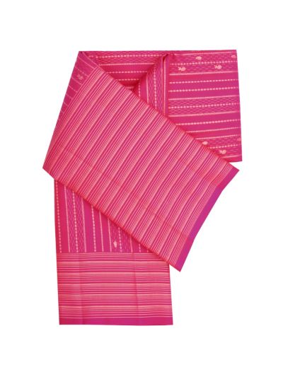 Gracecharm Elegant Pure Soft Silk Striped and Butta Design with Border Saree