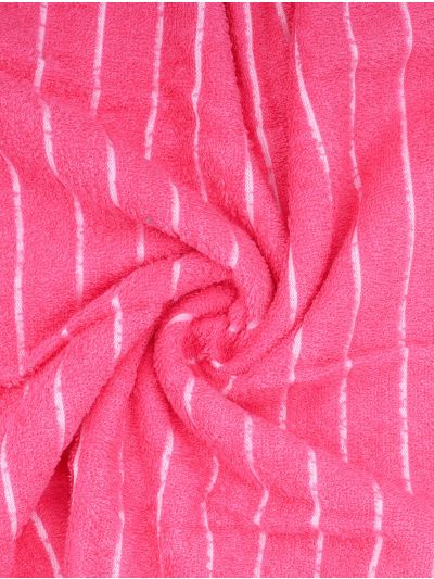 Doctor Towels Sugar Pink Nova Stripe Terry Bath Towel