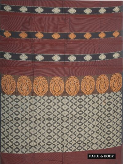 Gracecharm Elegant Kanchi Cotton Butta Design with Borderless Saree