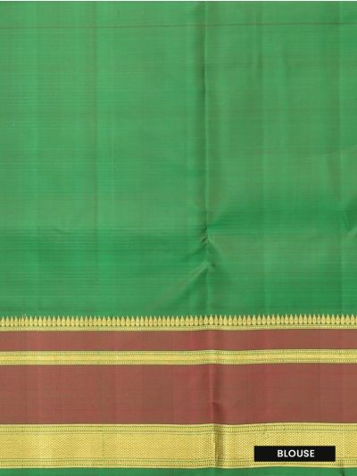 Kanmanie Soft Silk Square and Floral Butta with 8 Inch Jacquard Border Saree