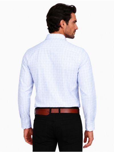 Warior Men’s Windowpane Check Full Sleeve Shirt