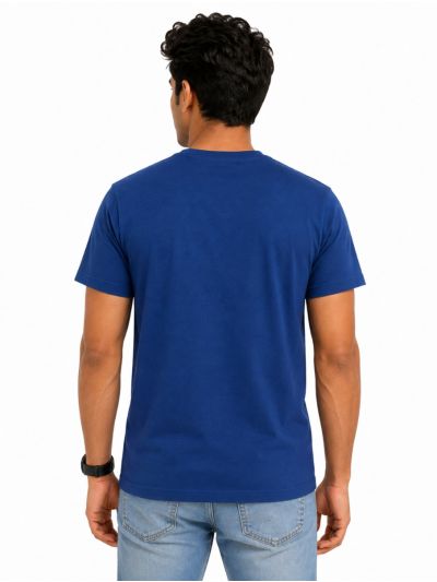 Warior Men's Victory Hand Gesture Graphic Print Crew Neck T-Shirt