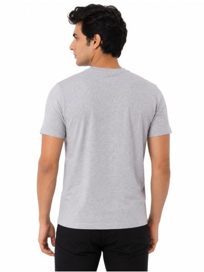 Warior Men's Typographic Logo and Stripe Graphic Print Crew Neck T-Shirt