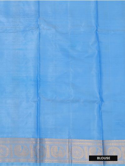 Kanmanie Vazhainaar Pattu Diamond Butta Paisley Zari Border Saree