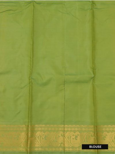 Kanmanie Vazhainaar Pattu Floral Butta Paisley Zari Border Saree