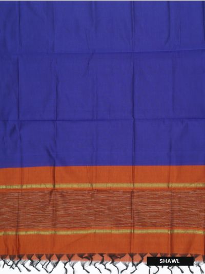Graceful Essence Silk Cotton Geometric Diamond Ikat Dress Material