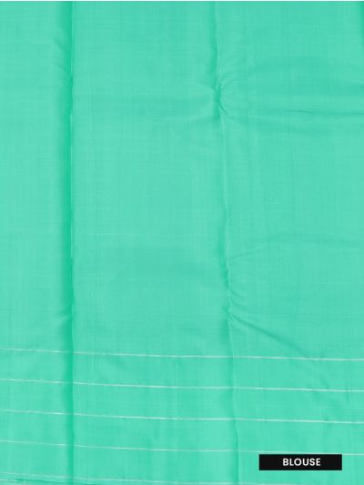 Gracecharm Pure Soft Silk Round Butta with Geometric Brocade Pallu Saree