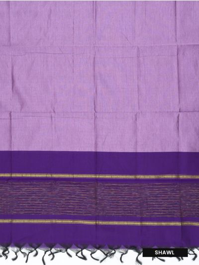 Graceful Essence Silk Cotton Ikat Butterfly Border Dress Material