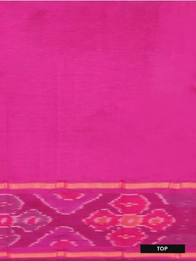 Graceful Essence Silk Cotton Geometric Ikat Border Dress Material