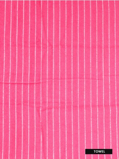 Doctor Towels Sugar Pink Nova Stripe Terry Bath Towel